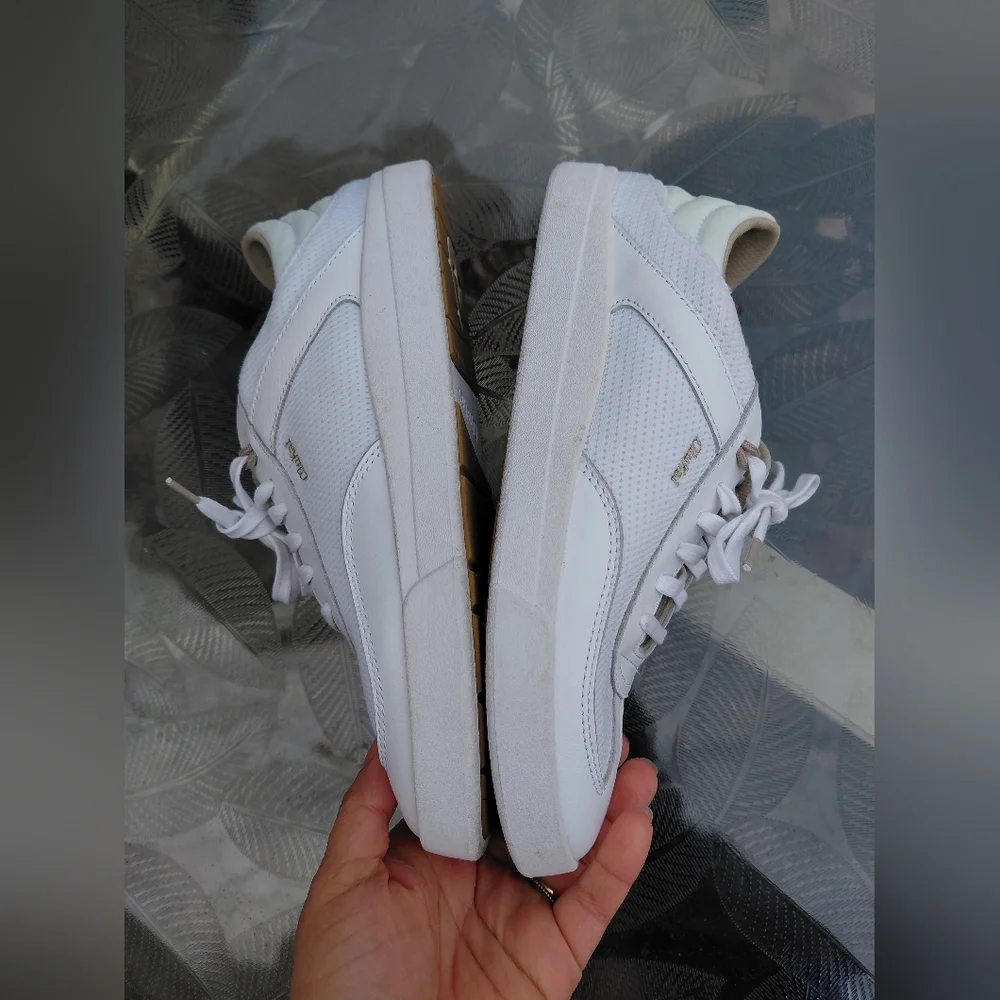 Olukai Kilea Women Size 8.5 White Leather Casual Sneakers